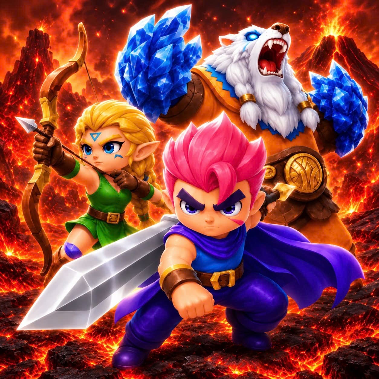 Epic Trio: Roguelike Clash
